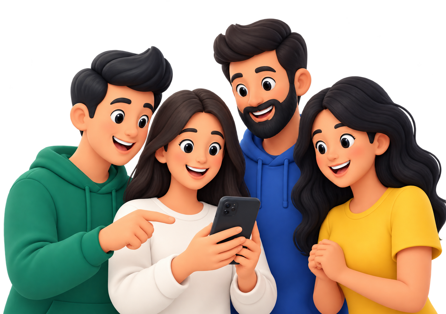 Friends sharing expenses with Splitzon
